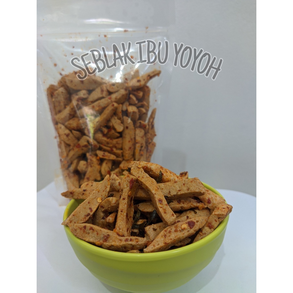 

basreng kriuk pedas | kemasan 100gr | baso goreng kriuk renyah aroma daun jeruk