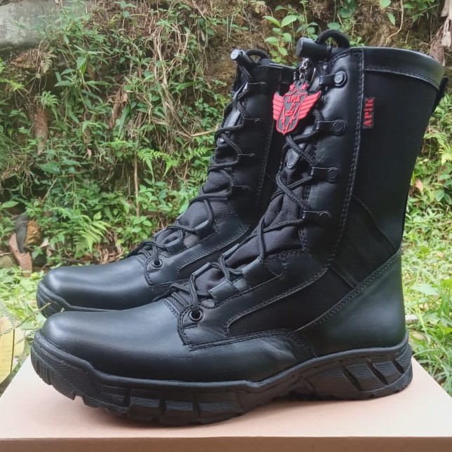 SEPATU PDL GEN 6 APIK KULIT SAPI ASLI SEPATU PDL TNI POLRI SECURITY SATPAM SEPATU BOOTS PRIA WANITA