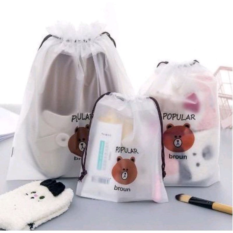 Pouch Travel Organizer Bag Kosmetik Anti Air