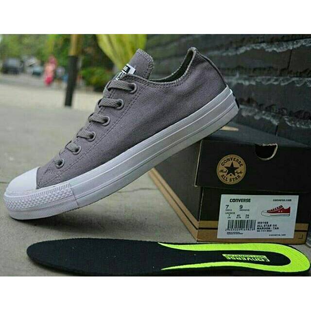 Sepatu Converse CT Grey Made In Vietnam Sneakers Kets Cewek Cowok Sekolah Kuliah Kerja Keren Murah