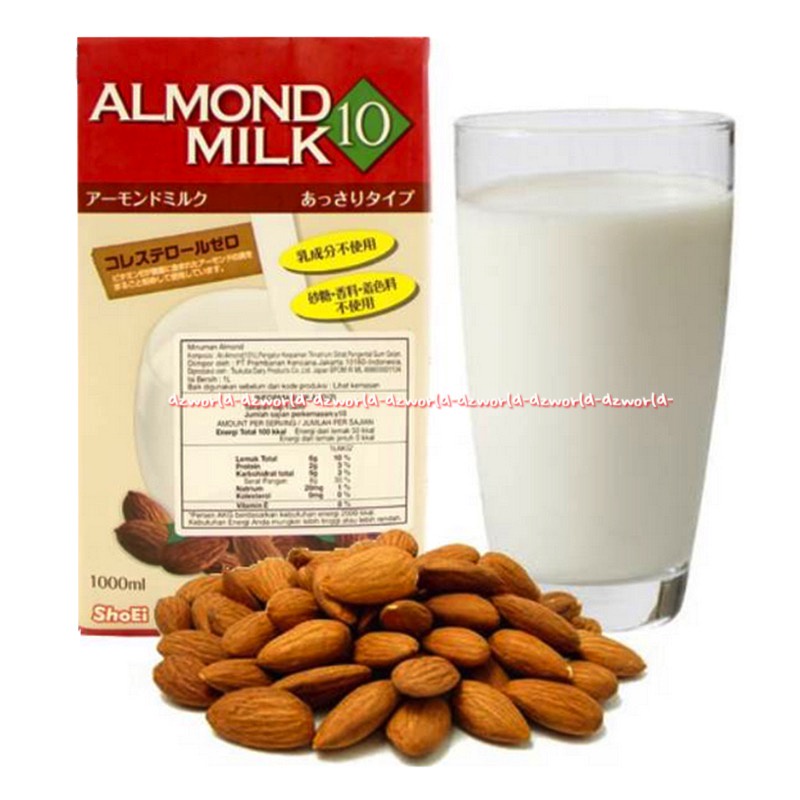 Shoei Tsukuba Almond Milk Non Dairy 1L Original Brown Sugar Roast Susu Uht Siap Minum Kacang Almon Panggang 1000ml