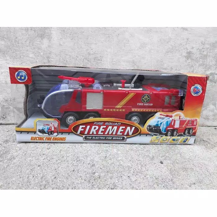 MAINAN ANAK FIRE SQUAD FIREMEN TRUCK - TRUK PEMADAM KEBAKARAN / MOBIL PEMADAM KEBAKARAN -  A077