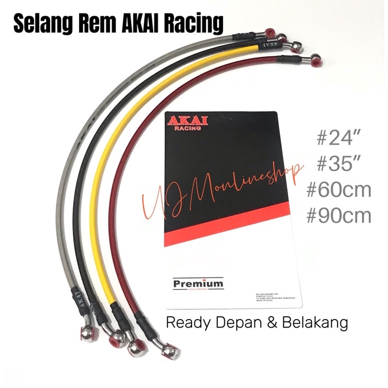 Selang Rem TDR Ready Ukuran Depan  &amp; Belakang Universal Semua Motor