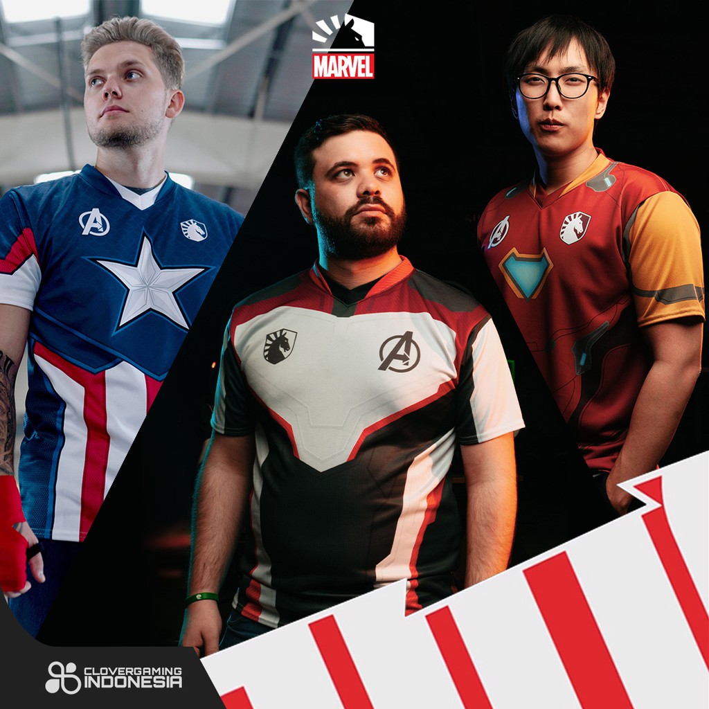 Jersey Team Liquid x Marvel Quantum Realm / Captain America / Iron Man - Avengers Endgame