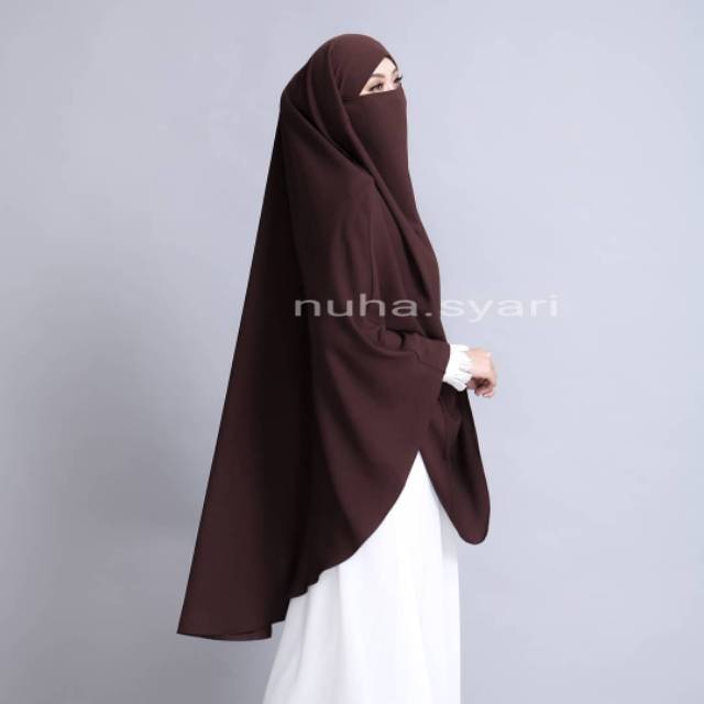 Khimar Wardah Niqab Cadar Masker Jumbo ori Nuha Syari