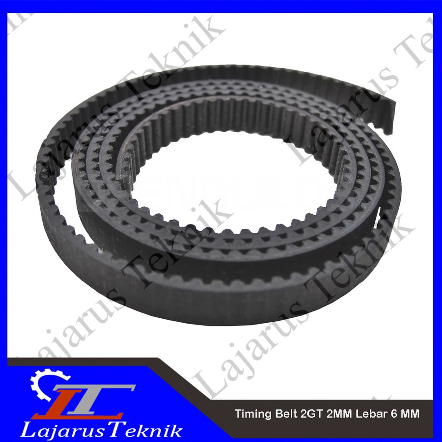 2GT - GT2 Rubber Timing Belt . pitch 2MM Lebar 6 MM Open loop . Harga PER 100 cm
