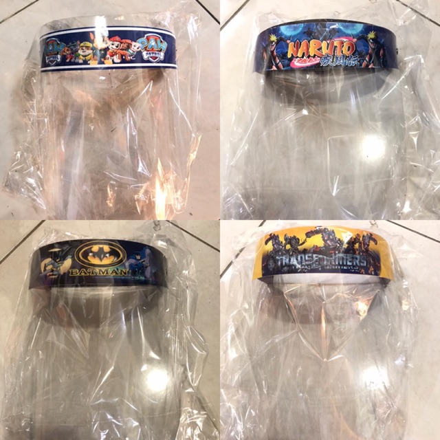 Faceshield Anak Karakter