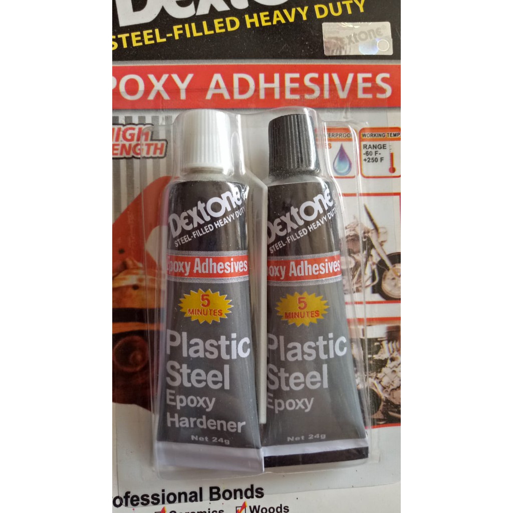 

Lem Besi Dexton 5 menit kecil black and white 48gr