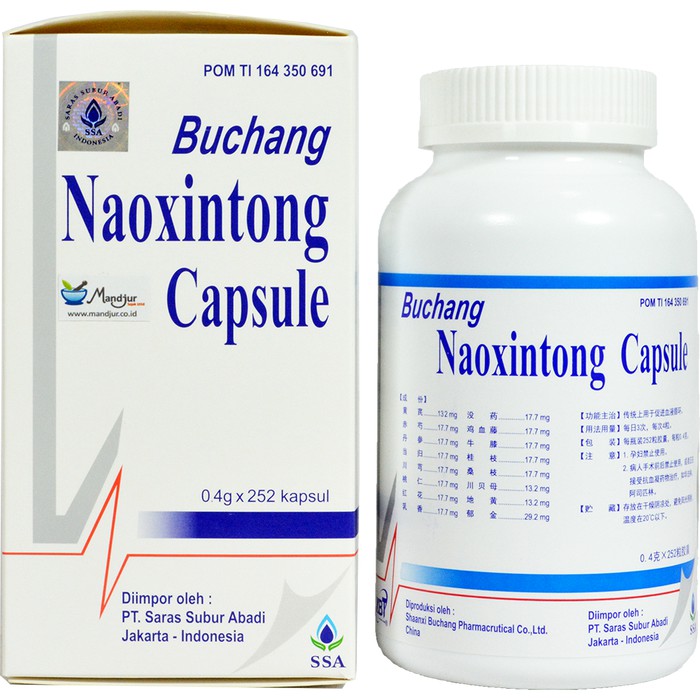 

Buchang Naoxintong Botol (Isi 252 Capsule) - Obat Stroke