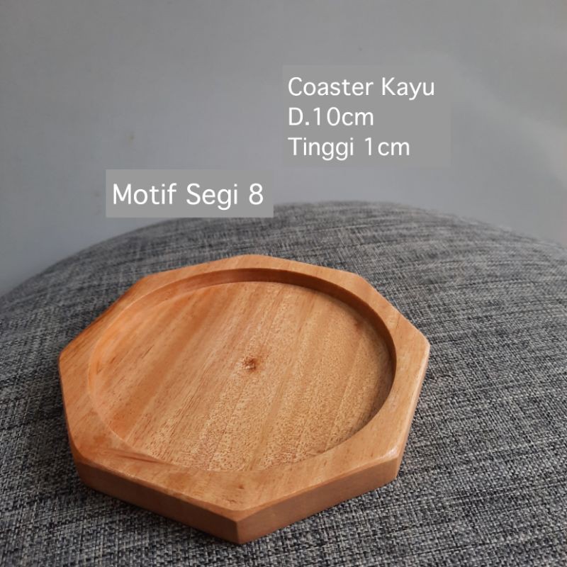 Coaster / Alas Gelas / Tatakan Gelas Kayu / Tatakan Cangkir Mahoni