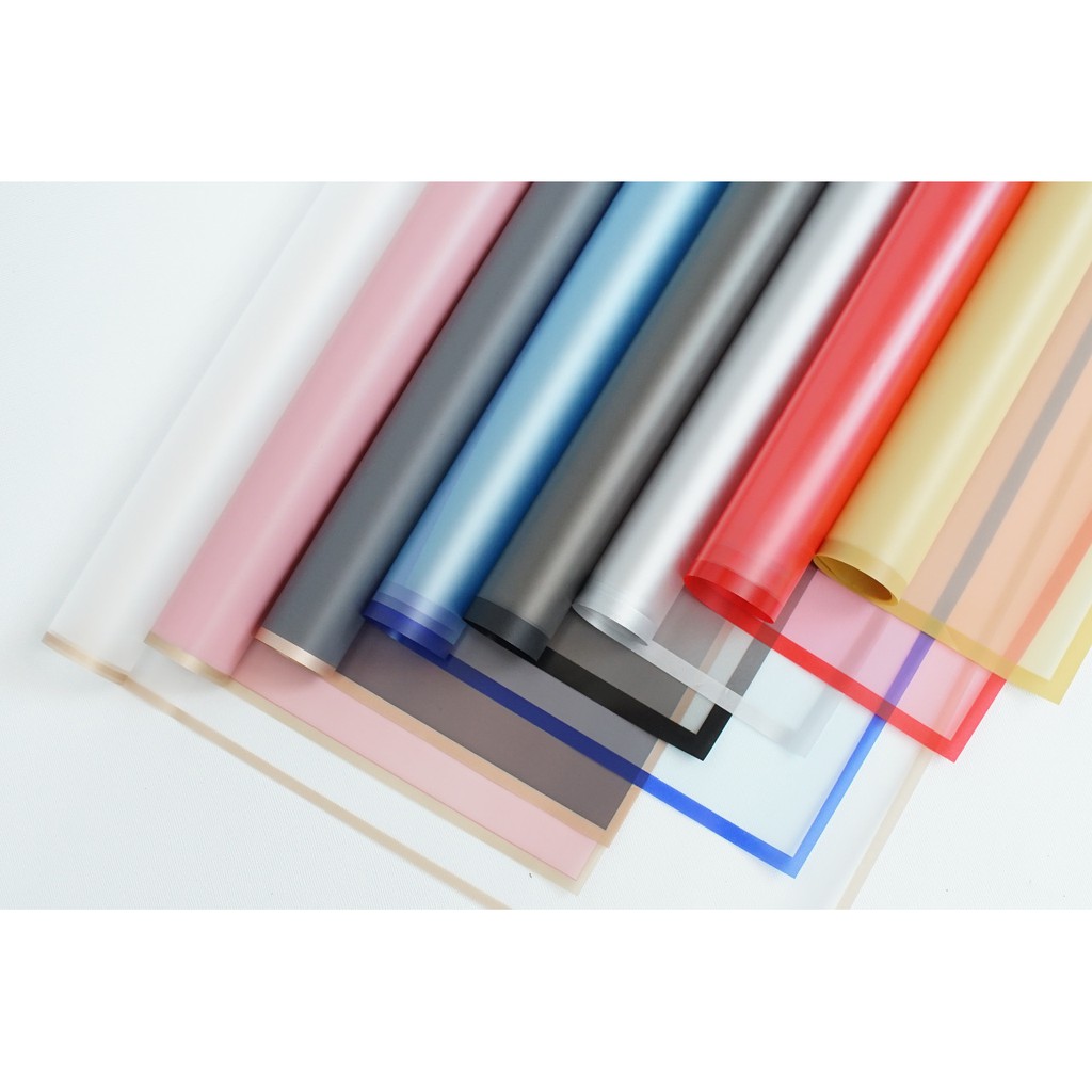 

Flower Wrapping Frame/Kertas Buket/Cellophane Frame Gold/ Cellophane Frame Transparan