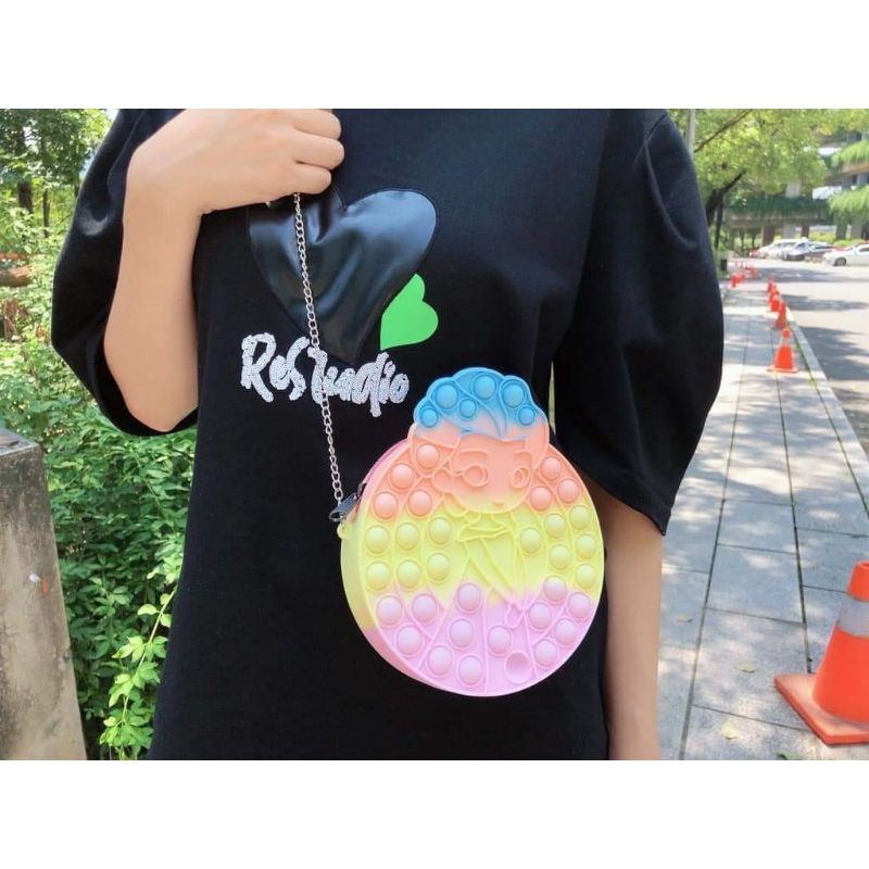 TAS POP IT JUMBO IMPORT BISA MUAT HP Tas pop It viral Tas Jelly Tas selempang anak Tas karakter