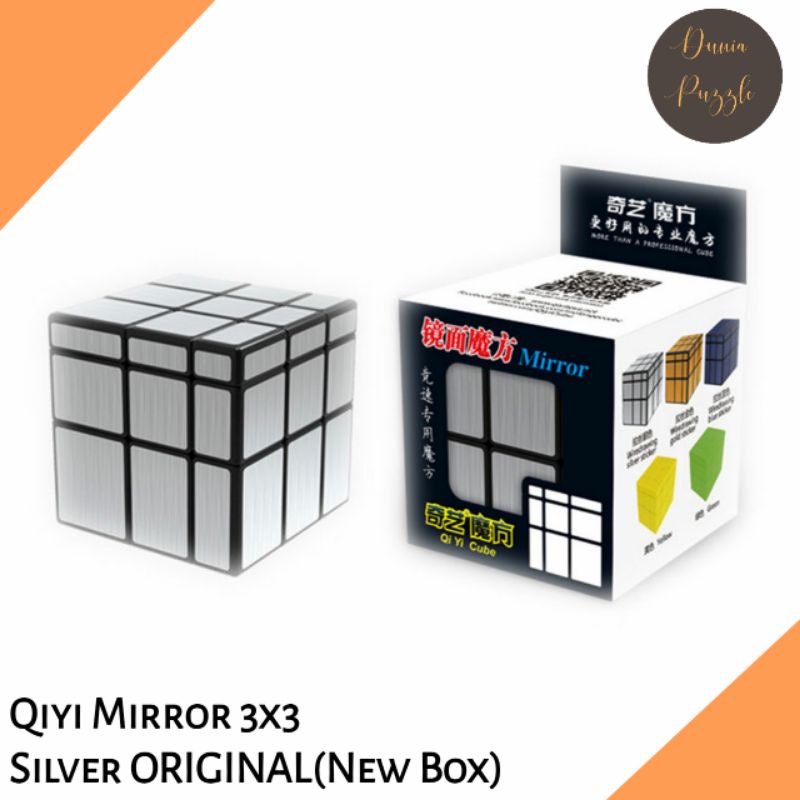 Rubik Mirror 3x3 Qiyi Mirror 3x3 Silver ORIGINAL