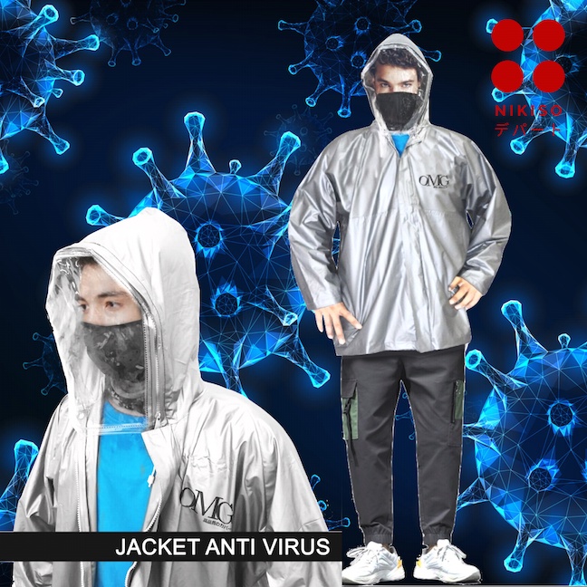 Jaket APD Waterproof Corona Jaket APD Wanita Pria Olahraga Waterproof