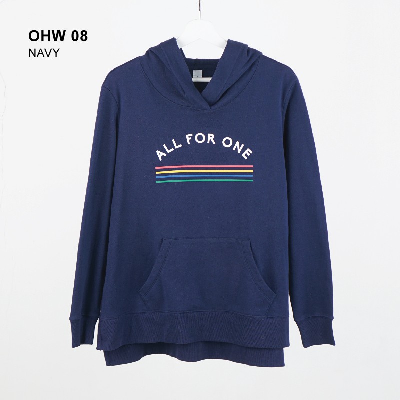 Old Navy Hoodie Wanita - Relaxed Pullover Hoodie 05-12-Navy One