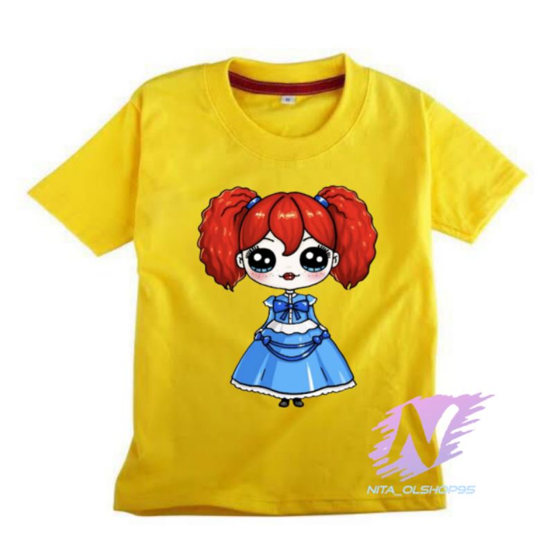 kaos karakter boneka huggy wuggy baju kaos anak