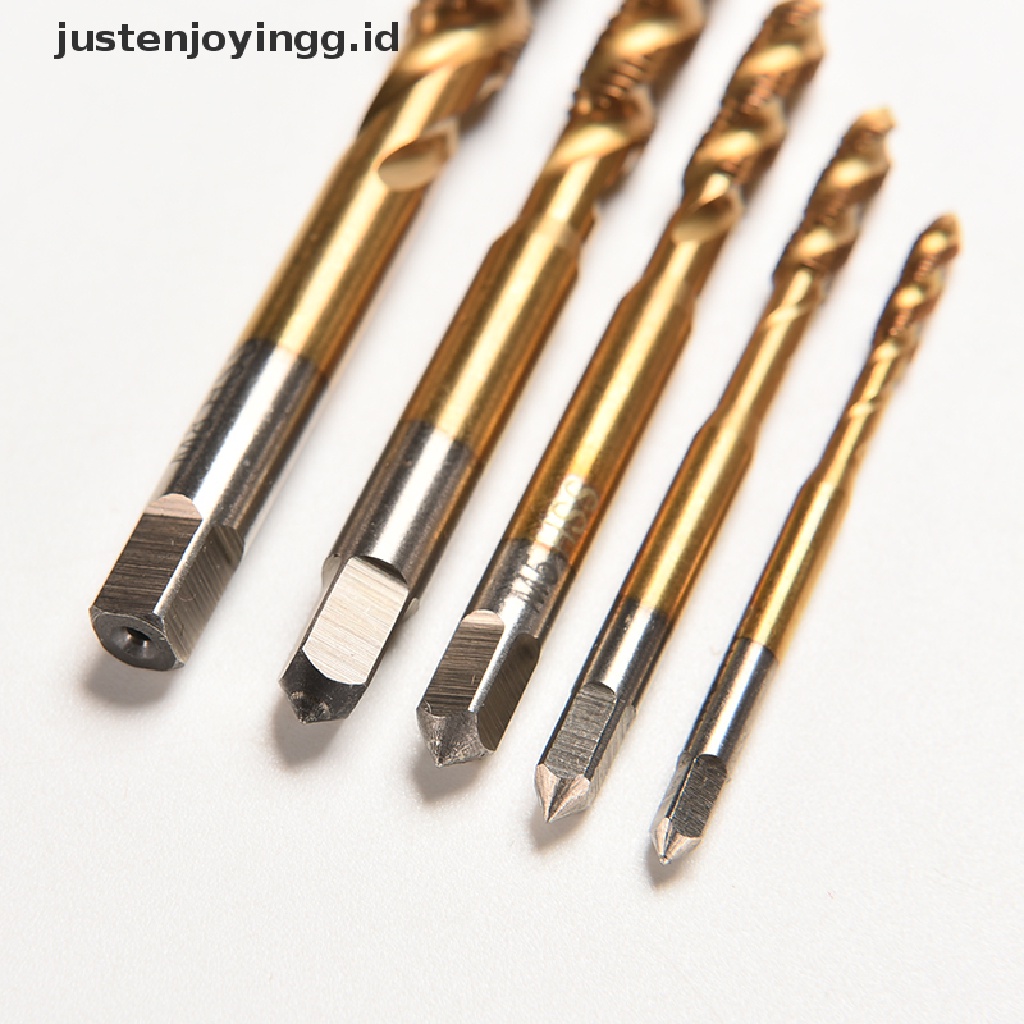 Kit Sekrup Ulir Metrik Spiral Metrik Bahan Baja Kecepatan Tinggi Model M3 M4 M5 M6 M8