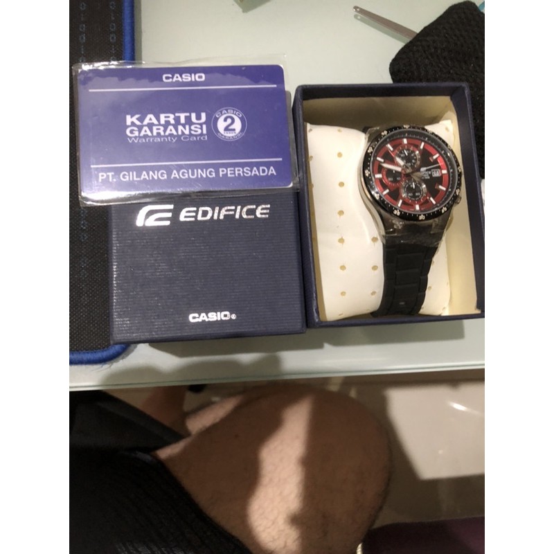 JAM TANGAN PRIA casio edifice EFR-519 -1A ORIGINAL GARANSI RESMI