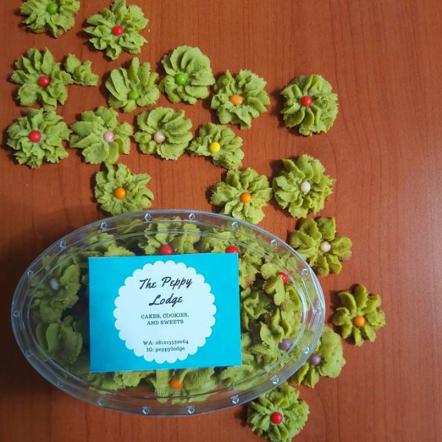 

Kue Semprit Matcha Green Tea Cookies Kue Lebaran Kue Kuering 350 gram