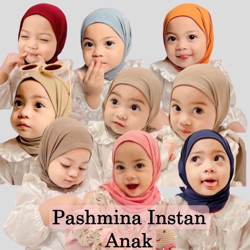 Jilbab Segitiga anak | Kerudung segitiga Instan Anak | Pastan Anak | Segitiga Instan Anak | Hijab Instan Anak Jersey Premium