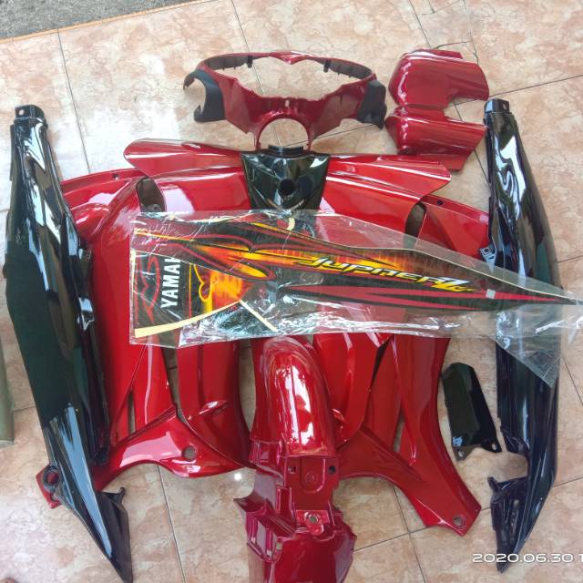 Body halus jupiter z burhan merah plus striping