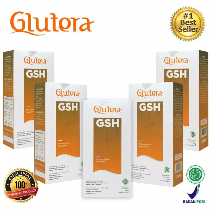 Kesehatan - Glutera Gluthatione (Gsh) Suplemen Kesehatan - 5 Box