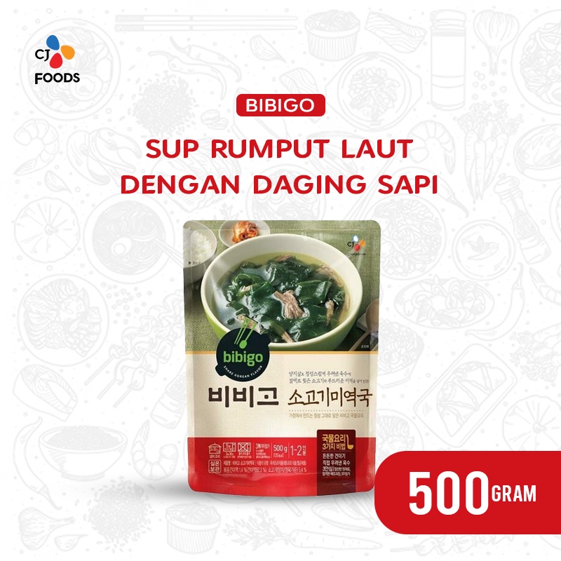 BIBIGO Sea Mustard Soup / BIBIGO Sup Rumput Laut &amp; Daging Sapi 500 Gram