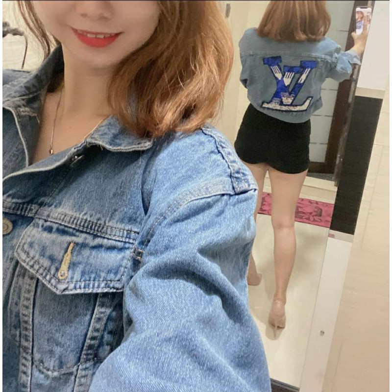 jaket jeans LV import