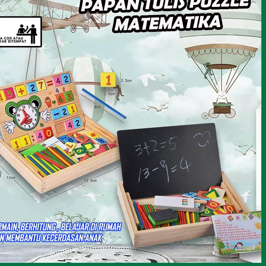 

Stock Banyak Puzzle Box Edukasi Matematika + Papan Black Board ☣➺ ー