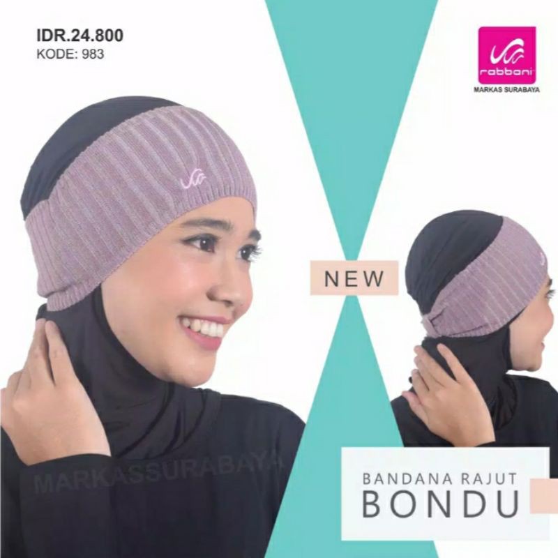 rabbani - bandana rajut bondu