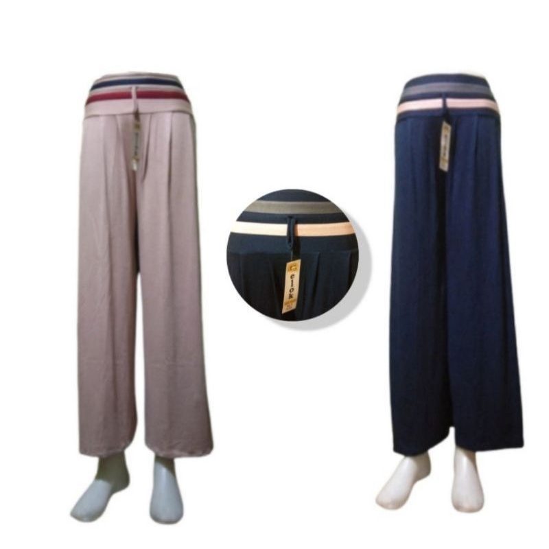 [BISA COD] Celana kulot panjang Wanita premium-7