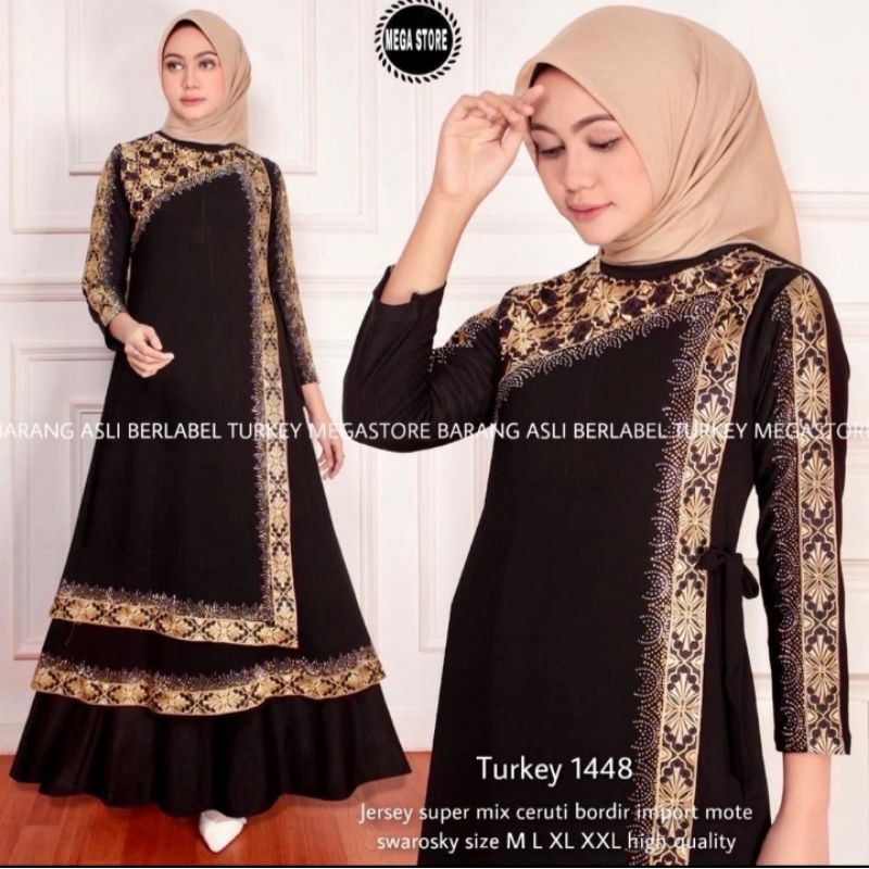 gamis abaya hitam turkey gamis syari abaya