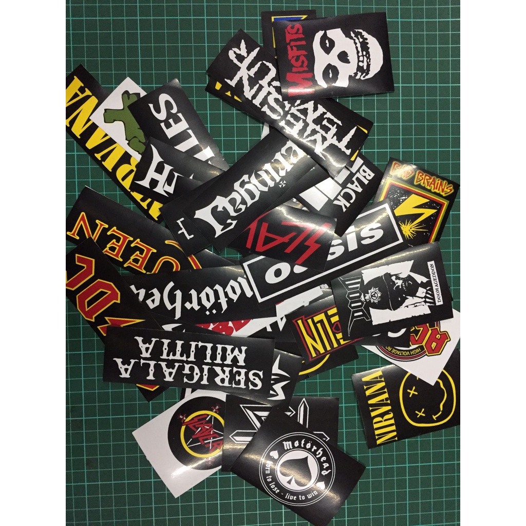 Stiker Musik  Sticker Band Anti Air Graftac (BEBAS PILIH MOTIF)-5