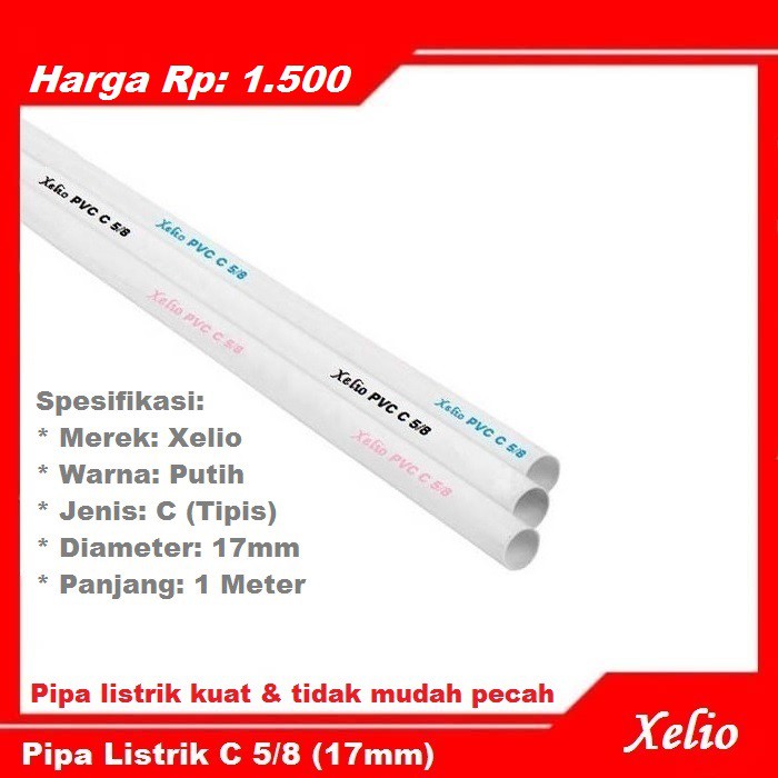 PIPA LISTRIK PVC C 5/8 (1 METER)
