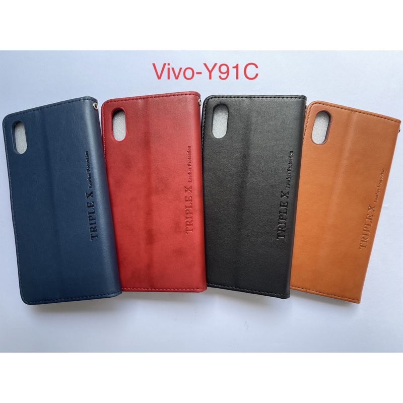 Leather Wallet Flip New Vivo Y91c