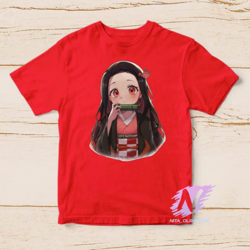 kaos anime nizuko demon slayer kimetsu baju anak anime series