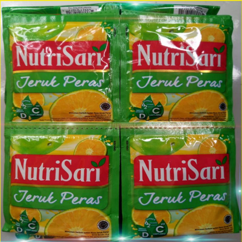 

nutrisari jeruk peras renceng isi 10 sachet