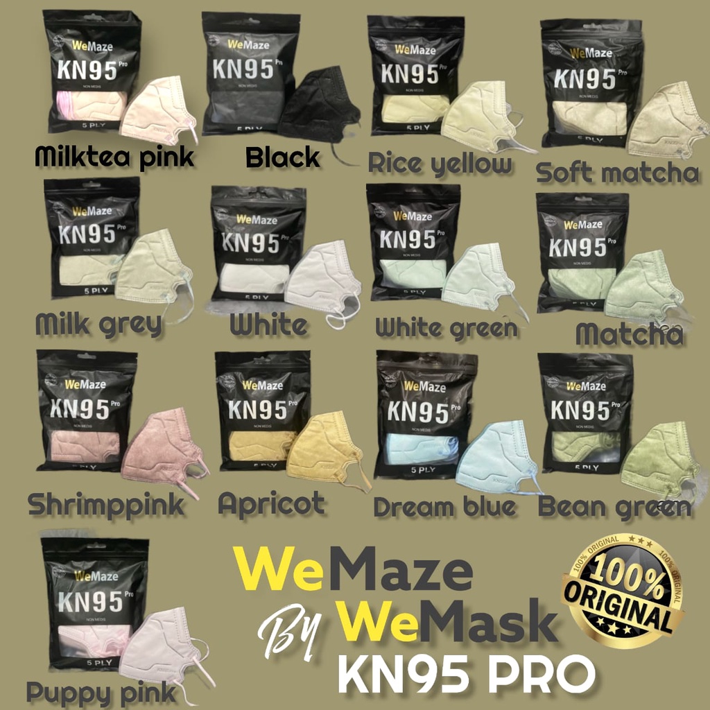 PRO KN95 WEMAZE 5PLY - MASKER KN95 NEW KOREA DESIGN WEMASK ORIGINAL