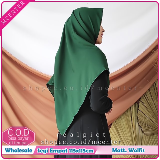 Jilbab segiempat syar'i wolfis 115x115