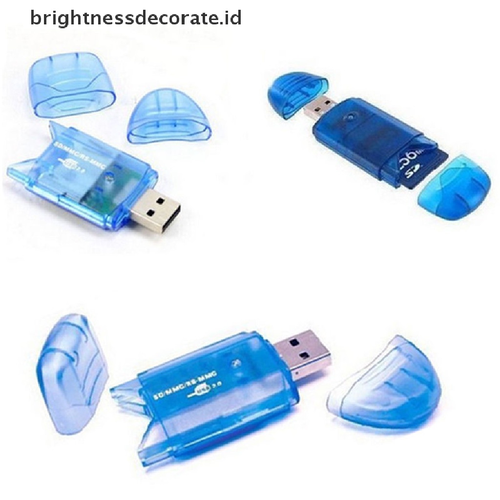 Adapter Card Reader Usb 2.0 Untuk Sd Mmc Sdhc Tf Card Hingga 64gb