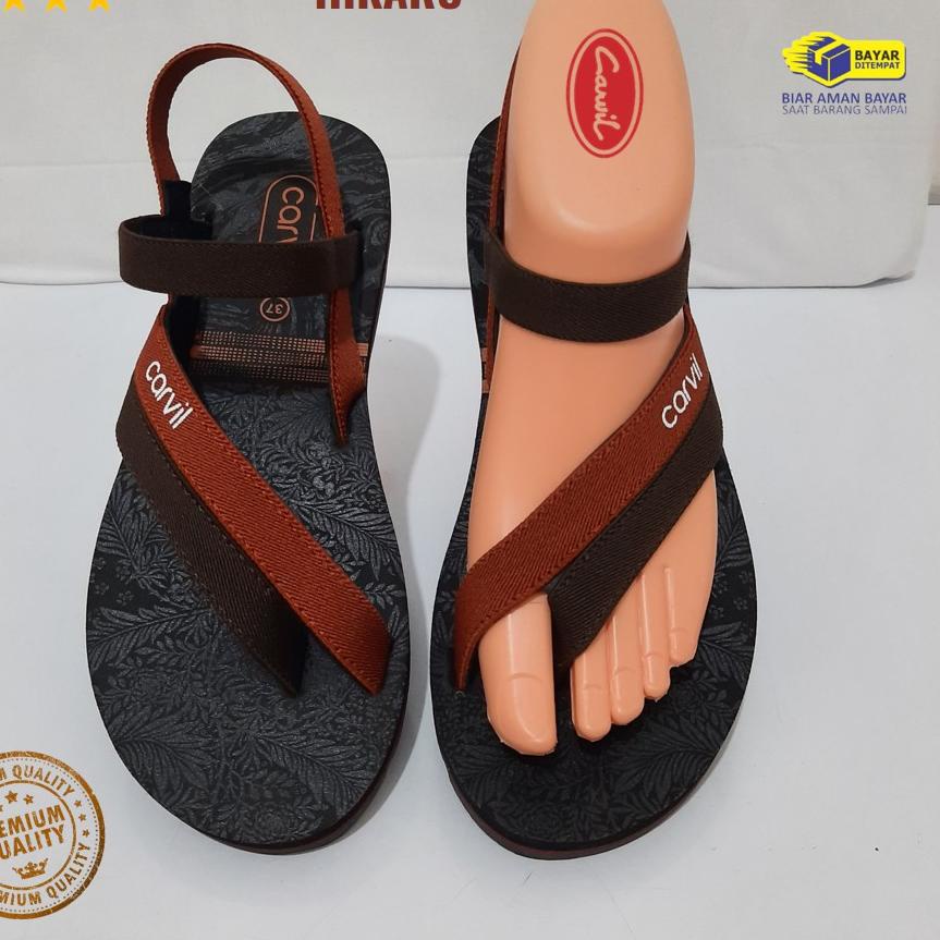Stok terbatas.. Carvil Sharla & Hikaru Sandal Wanita Tali Belakang Fashion Travel Original [Desutan]