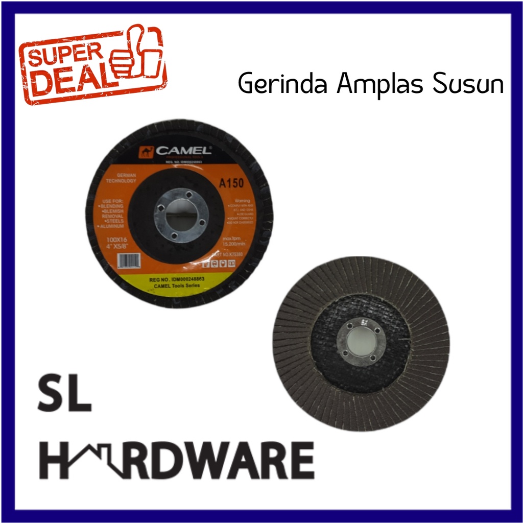 Amplas Susun 4 inch Amplas Susun Gerinda