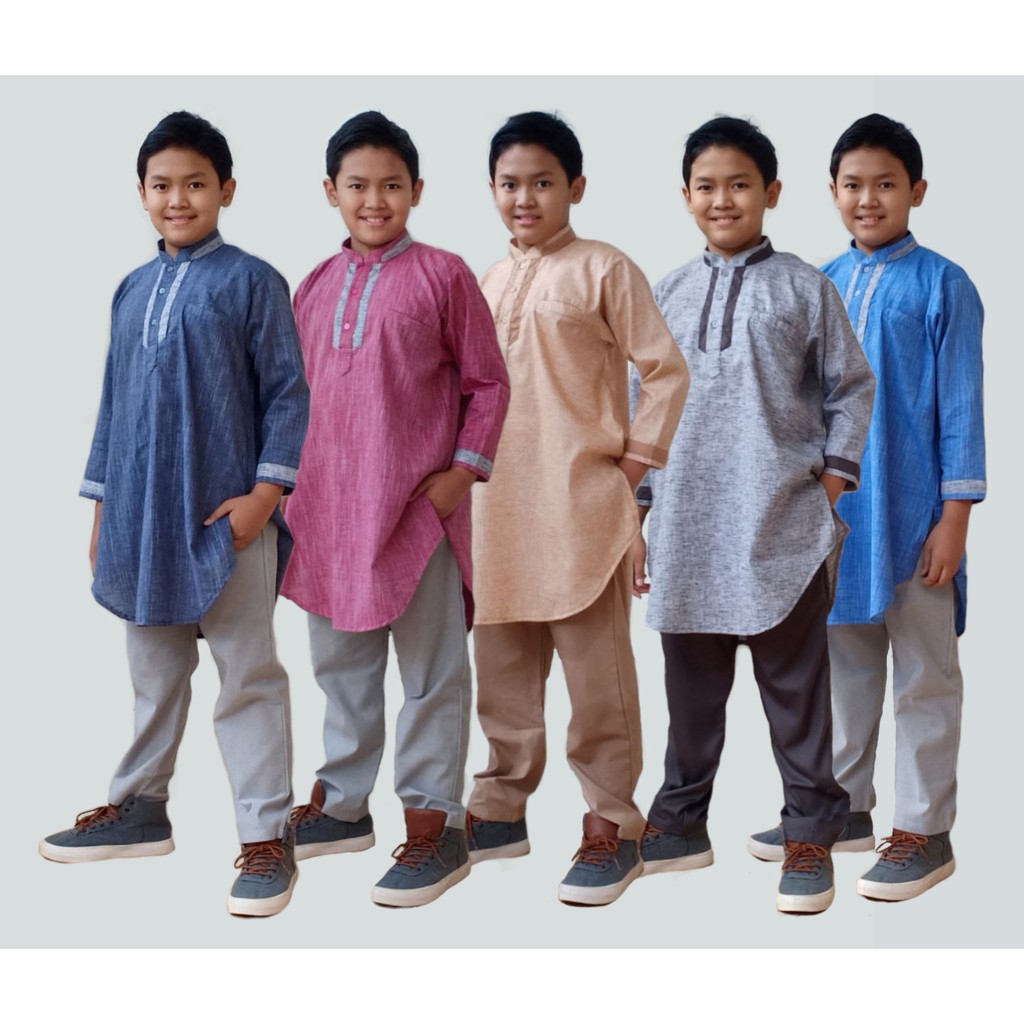 Kurta Anak Linen Exclusive Series by Qoulan Sadida