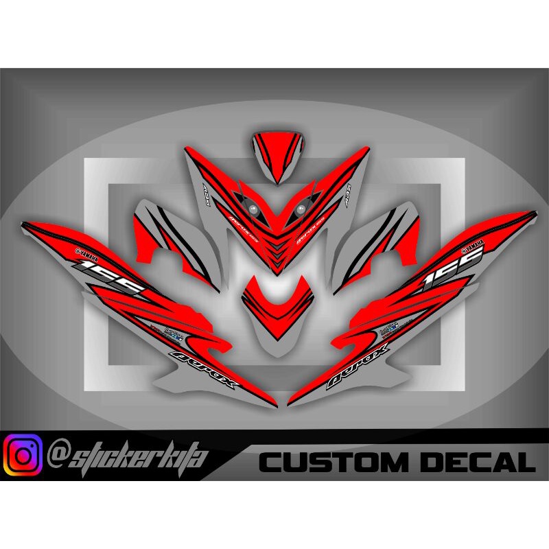 Decal Aerox155cc Sticker Aerox 155cc full bodi Decal aerox