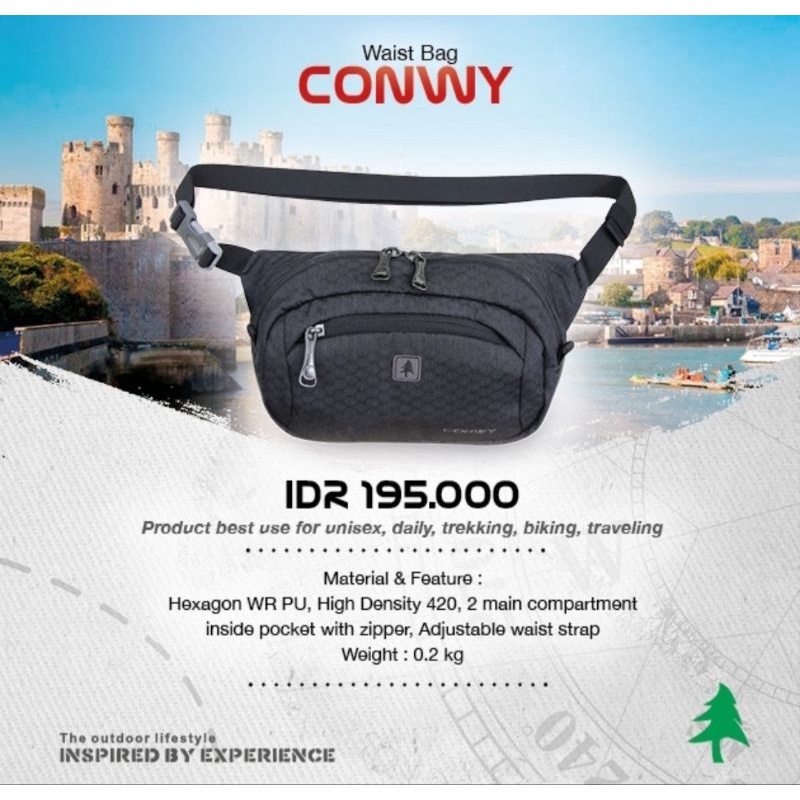 consina conwy slingbag waistbag tas selempang slempang pinggang
