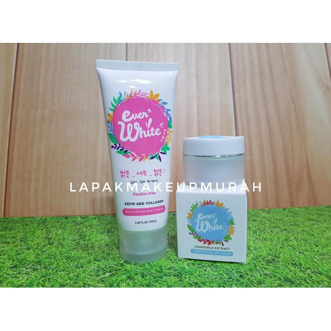 Perawatan Tubuh Paket Komplit Everwhite \\U002F Everwhite Blue (Ketiak) + Pink (Badan) Perawatan