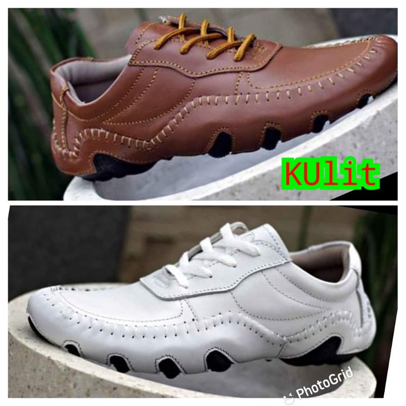 Jual sepatu sneakers pria kulit | Shopee Indonesia