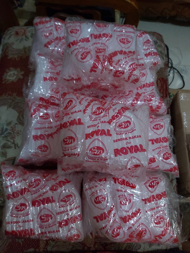 Sendok Bebek Royal Bening / Sendok Plastik Bebek Bening || Asendo