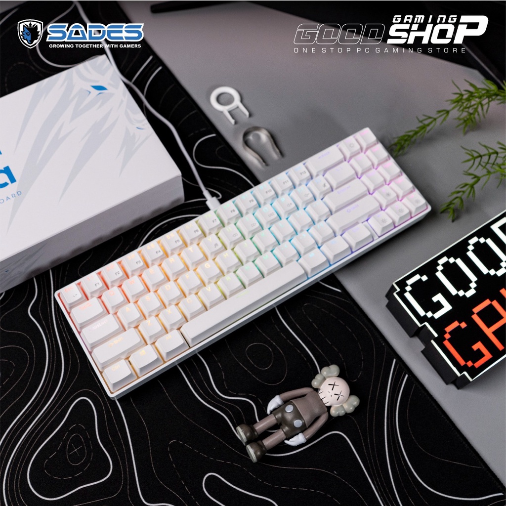 Sades Tenka 71% Outemu Universal Hotswappable RGB - Gaming Keyboard