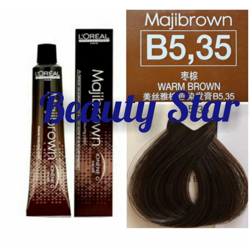 LOREAL MAJIBROWN NO. B5.35 WARM BROWN